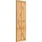 Ekena Millwork Framed Board-n-Batten Shutters w/Z-Bar, Rough Sawn Western Red Cedar, 21 1/2W x 64H, PR RBF06Z21X064RWR - alternate 2